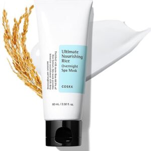 COSRX Ultimate Nourishing Rice Overnight Spa Mask, 60ml / 2.02 fl.oz | Rice Extract 68% and Niacinamide 2%, Korean Skin Care, Animal Testing…