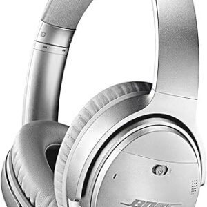 Bose QuietComfort 35 Wireless Headphones II – Stereo – Silver – Wired/Wireless – Bluetooth – 29.5 ft – Over-The-Head – Binaural – Circumaur…