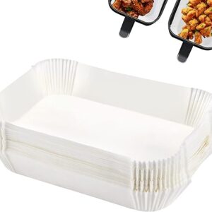 Air Fryer Disposable Paper Liner for Ninja Dual Air Fryer,90Pcs Air Fryer Paper Liners,Airfryer Parchment Liners for Ninja DZ201,Accessories for N…
