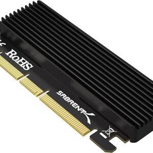 SABRENT NVMe M.2 SSD to PCIe X16/X8/X4 Card with Aluminum Heat Sink (EC-PCIE)