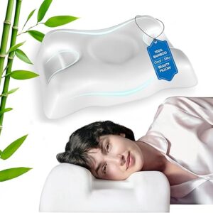 Flawless Face Beauty Pillow – Anti-Aging & Anti-Wrinkle Memory Foam Pillow – Cervical Neck Pillow for Neck and Shoulder Pain Relief, Perfec…
