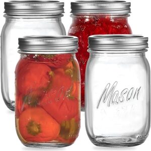 Regular Mouth 16 oz Mason Jars (12 Pack)