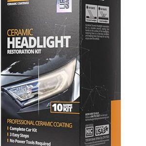 CERAKOTE® Ceramic Headlight Restoration Kit – Guaranteed To Last As Long As You Own Your Vehicle – Brings Headlights Back to Like New Condi…