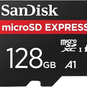 SanDisk 128GB microSD Express microSD Card – Up to 880MB/s Read, Up to 480MB/s Write, 100MB/s Sustained Write, U3, C10 – SDSQXFN-128G-GN4NN