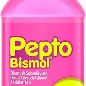 Pepto Bismol Liquid for Nausea, Heartburn, Indigestion, Upset Stomach, and Diarrhea Relief, Original Flavor 12 oz