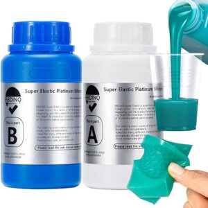 BBDINO Silicone Mold Making Kit, Super Elastic Mold Making Silicone Rubber, Liquid Silicone for Mold Making, N.W. 21.16 oz, 1:1 by Volume, …