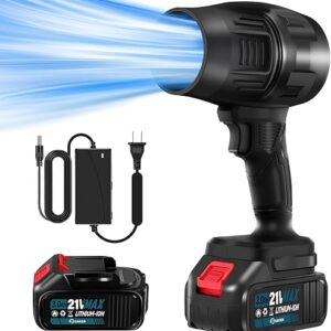 Saker Cordless Leaf Blower Portable Dust Cleaner Handheld Turbo Jet Blower 180000 RPM Compressed Air Duster with Adjustable Speed for Patio Cleani…