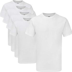 Gildan Hammer H000 T-Shirt – White – L (Pack of 5)