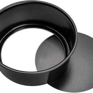 Panettone Mold with Removable Base, Large 1Kg Panettone Pan, 8 Inch Round Cake Tin Non Stick with Loose Detachable Bottom for Baking – 8.1“x3.6”