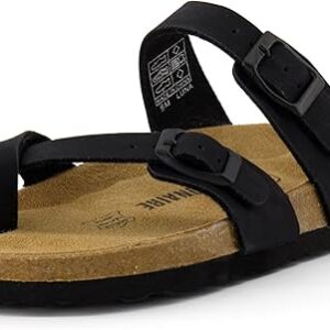 CUSHIONAIRE Women’s Luna Cork Footbed Sandal With +Comfort