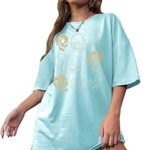 Women’s Skull Print Oversized Tee
