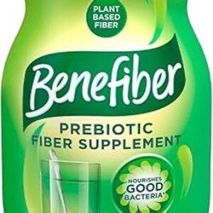 Benefiber Daily Prebiotic Fiber Supplement Powder for Digestive Health, Unflavored – 125 Servings (17.6 Ounces)