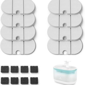 PETLIBRO 8 Packs Replacement Filters for Capsule Cat Water Fountain PLWF002, 4 Months Set of Replacement Filters for Ultra Quiet Pet Water …