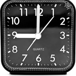 Small Black Battery Operated Alarm Clock
