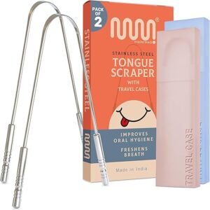 MasterMedi Stainless Steel Tongue Scraper Set