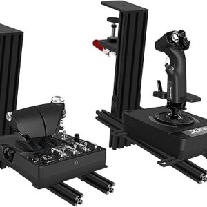Hikig 2 Set The Desk Mount for The Flight Sim Game Joystick, Throttle and Hotas Systems Compatible with Logitech X56, X52, X52 Pro, Thrustmaster T-Flight Hotas,Thrustmaster T.16000M, Thrustmaster TCA