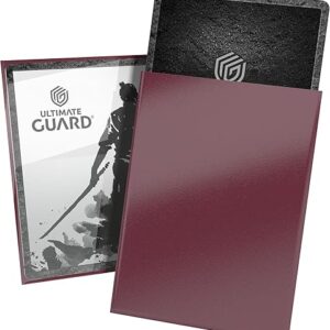 Ultimate Guard Katana Card Sleeves, 100 Standard Size TCG Sleeves, 66 x 91mm, Radiant Plum Back, Tournament Sleeves, No PVC & Acid-Free, Hi…