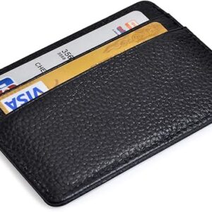 EASTNIGHTS Credit Card Holder Slim Wallet Leather Minimalist Wallet with ID Window