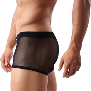 Evankin Men’s Sexy Mesh Boxer Briefs Set