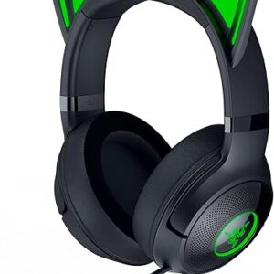 Razer Kraken Kitty V2 USB Wired Headset: Chroma RGB Kitty Ears – Stream Reactive Lighting – HyperClear Cardioid Mic – 40 mm Drivers – 7.1 S…