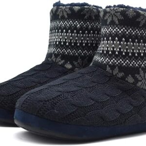 Cozy Knit Rock Wool Slipper Boots