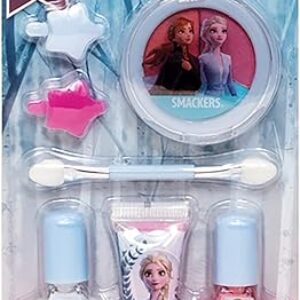 Lip Smacker Disney Frozen 2 Makeup Set, Kids Color Collection, 3 Moisturizing, Smoothing Soft Shine, Hydrating & Protecting Fun Flavors, Cr…