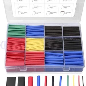Eventronic 560PCS Heat Shrink Tubing 2:1, Electrical Wire Cable Wrap Assortment Electric Insulation Heat Shrink Tube Kit with Box(5 colors/…