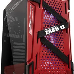 ASUS TUF Gaming GT301 ZAKU II Edition ATX mid-Tower Compact case with Tempered Glass Side Panel, Honeycomb Front Panel, 120mm Aura Addressable RGB…