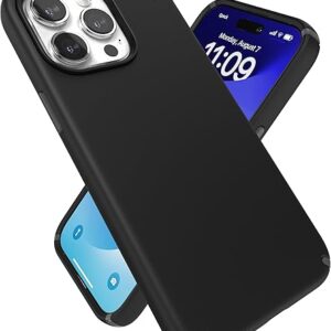 Speck iPhone 15 Pro Max Case – Built for MagSafe, Drop Protection – Scratch Resistant, Soft Touch, 6.7 Inch Phone Case – Presidio2 Pro Blac…