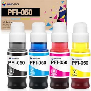 Compatible Pigment Ink Bottle Replacement for Canon PFI-050 PFI050 Ink Refill PFI 050 Ink Bottles for Canon imagePROGRAF TC-20 TC-20M Ink T…