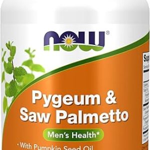NOW Foods Supplements, Pygeum & Saw Palmetto with Pumpkin Seed Oil, Men’s Health*, 120 Count(Pack of 1)
