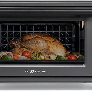 Infrared Heating Air Fryer Toaster Oven Combo, with Non-toxic Enamel-coated Interior, Extra Large Countertop Convection Oven 10-in-1 Combo,…