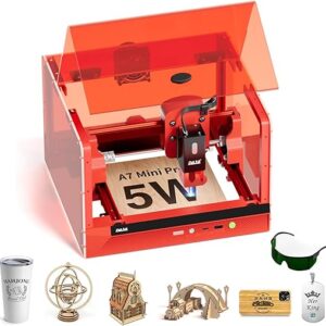 DAJA A7Pro mini Enclosed Laser Engraver and Cutter Machine, Engraving Machine High Precision Engraving Machine for Cutting Wood,Acrylic, Pla…