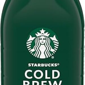 Starbucks Cold Brew Coffee Concentrate, Naturally Flavored Madagascar Vanilla, 100% Arabica, Multi-Serve Bottle (32 Fl Oz)