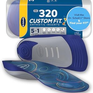 Dr. Scholl’s Custom Fit Orthotics 3/4 Length Inserts CF 320, 5-in-1 All-Day Pain Relief for Feet, Lower Back, Knees, Heel & Plantar Fasciit…