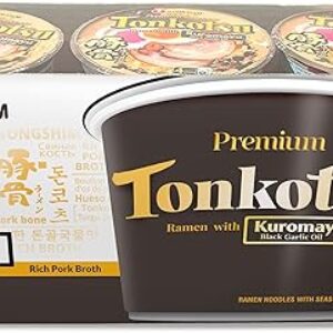 Nongshim Tonkotsu Kuromayu Ramen Bowl (6-Pack)