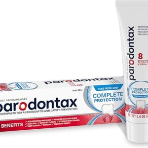 Parodontax Complete Protection Toothpaste for Bleeding Gums, Gingivitis Treatment and Cavity Prevention, Pure Fresh Mint – 3.4 Ounces