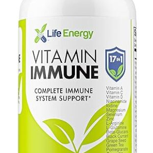 17 in 1 Complete Immune Support Supplement | Immune Boost with Vitamin C, Vitamin D, Vitamin A, Zinc, Quercetin, Turmeric, Green Tea, Seleni…