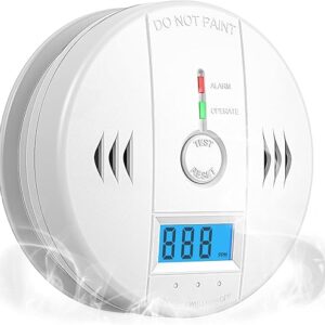 Battery-Powered Carbon Monoxide Detector Alarm