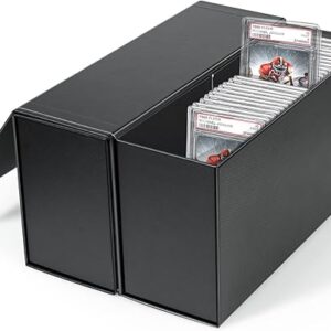 PSA Graded Card Storage Box, PSA Graded Card Storage Holder Container Trading cards Boxes – 2 Pack