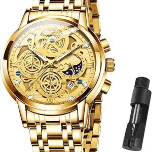 OLEVS Men’s Luxury Diamond Chronograph Watch