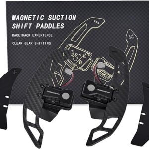 Magnetic Steering Wheel Paddle Shifter for Volkswagen Golf 8 GTI/R 2021-2024, Carbon Fiber Paddle Extension Interior Decoration Accessories