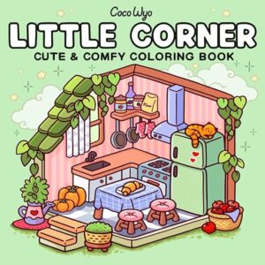 Cozy Spaces Coloring Book for Adults