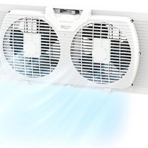 Comfort Zone 9-inch Twin Window Fan