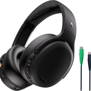 Skullcandy Crusher ANC 2 Wireless Over-Ear Bluetooth Headphones with Multi-Sensory Bass and Charging Cable, Active Noise Cancelling, Up to …