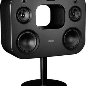 Fluance Fi70 Three-Way Wireless High Fidelity Music System with Powerful Amplifier & Dual 8″ Subwoofers (Black Ash)