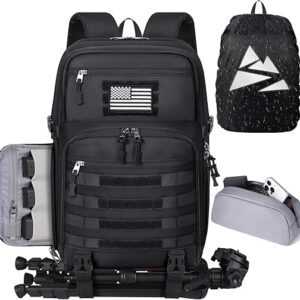 SDYSM Camera Backpack Bag Professional for DSLR/SLR Mirrorless Camera Waterproof 15.6 inch Tactical Camera Bags for Photographers with Rain…