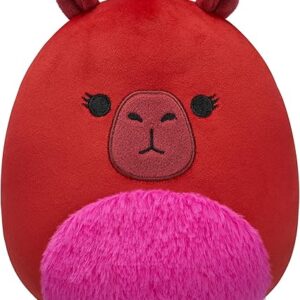 Squishmallows 8-Inch Marcia Maroon Capybara Plush