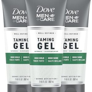DOVE MEN + CARE Styling Gel for a Strong Hold Hair Taming Gel Hair Styling Product for Thicker and Healthier Looking Hair, 7 Fl oZ (Pack of…