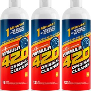 Formula 420 Glass Metal Ceramic Pipe Cleaner 12 Oz. 3 Pack